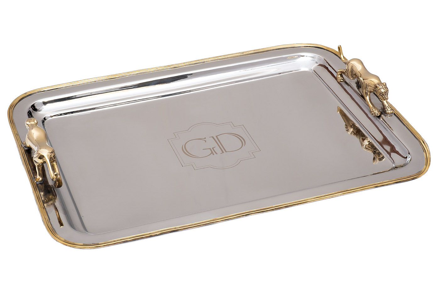 Поднос прямоугольный Леопарды Garda Decor 95IM-16523