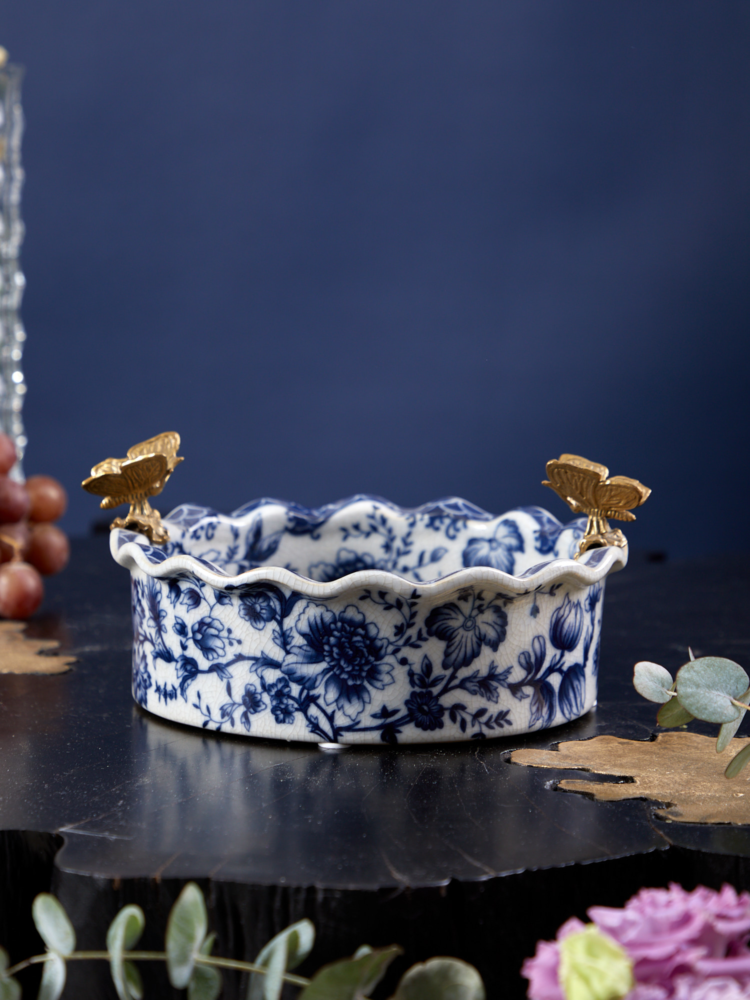 Чаша с бабочками Glasar D887HC/QEN317