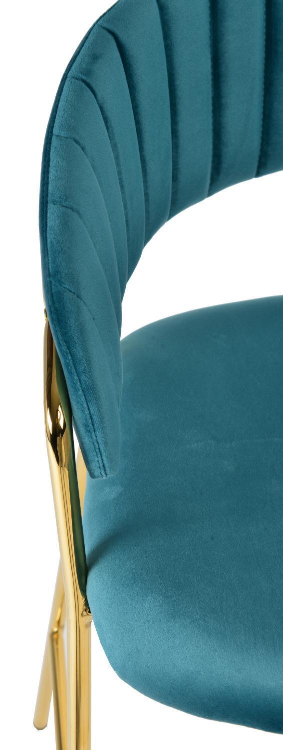 Стул полубарный Turin бирюзовый Bradex Home FR 0162