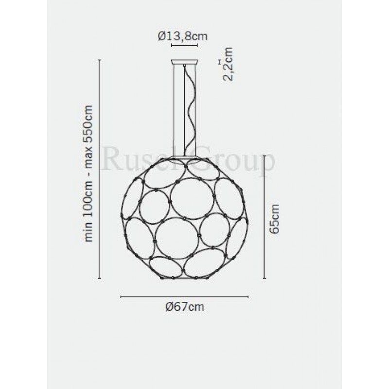 Подвесной светильник Fabbian Giro F30 A01 01