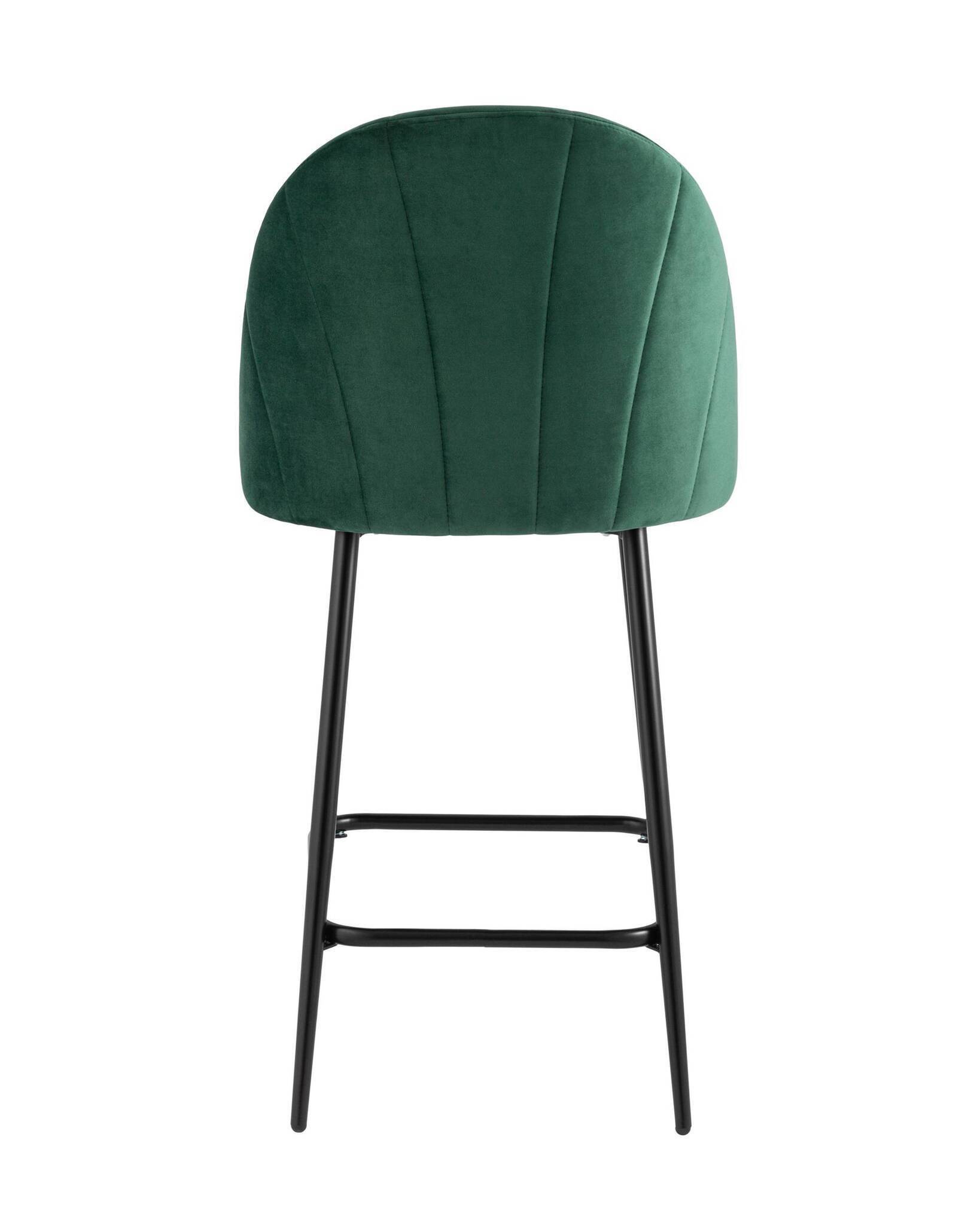 Стул полубарный Логан велюр зелёный Stool Group