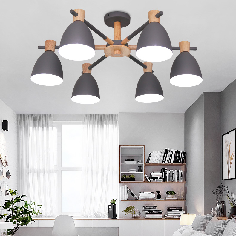 Потолочная люстра FOLKE 6 Green by ImperiumLoft