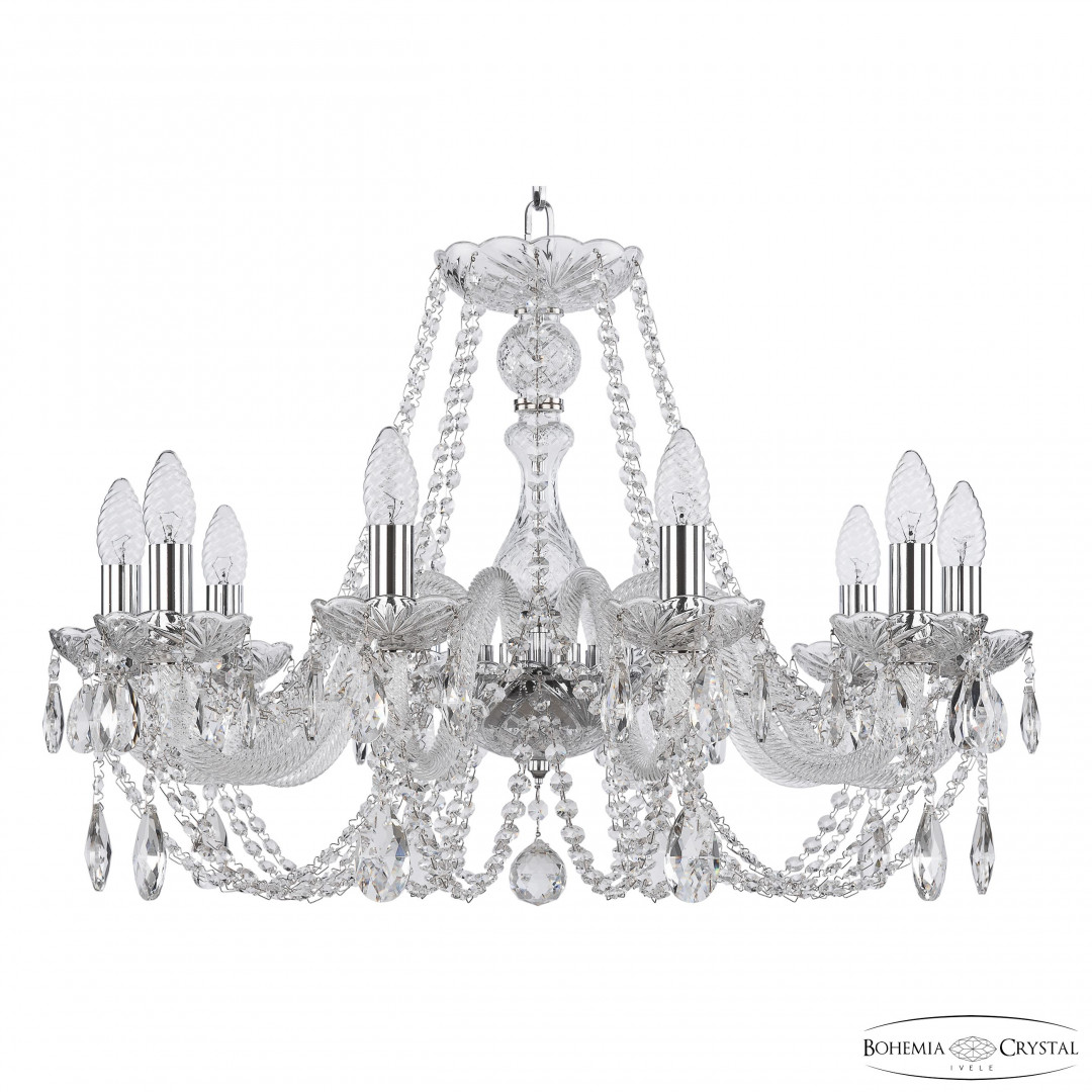 Люстра хрустальная 101/10/240 Ni Bohemia Ivele Crystal