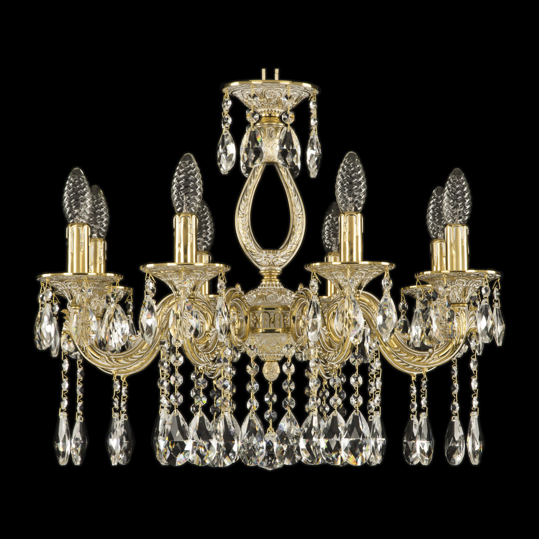 Люстра бронзовая с хрусталём 71301/8/175 A GW