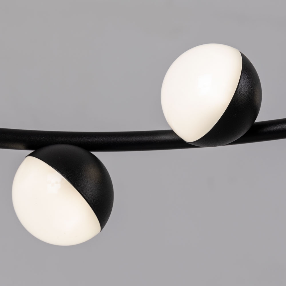 Подвесная люстра AQUATIO L48 Black by ImperiumLoft
