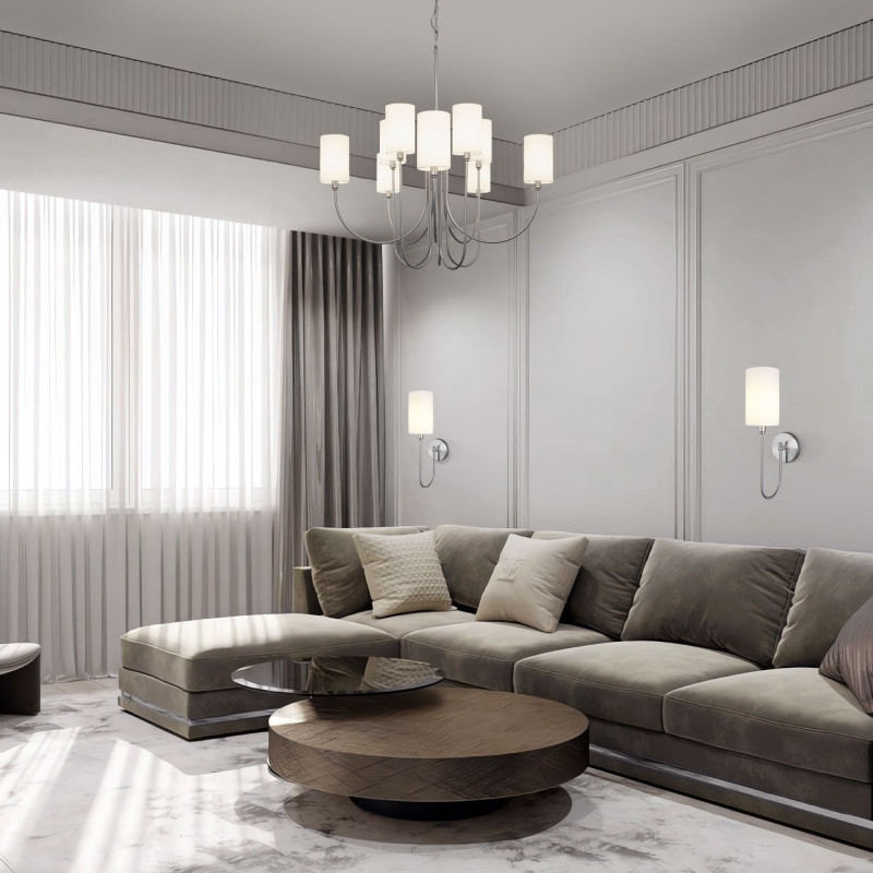 Подвесная люстра Eurosvet 60164/10 никель Smart