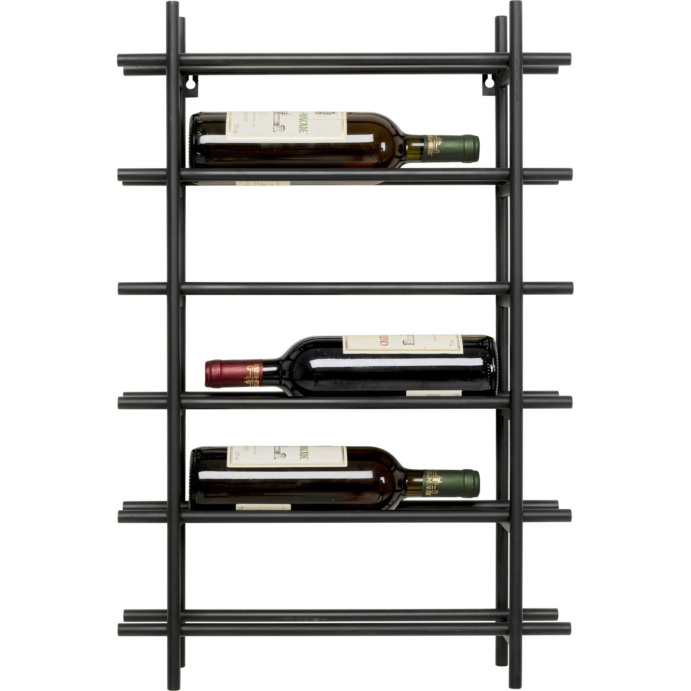 Винная полка Cape Town Black 45x68cm KARE 70006