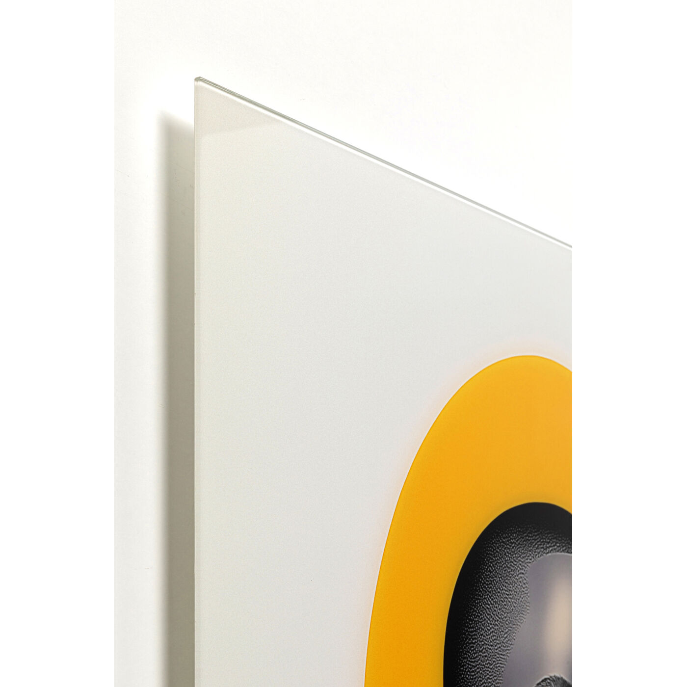 Картина стеклянная Muse Retro Lady Yellow 80x120cm KARE 57669
