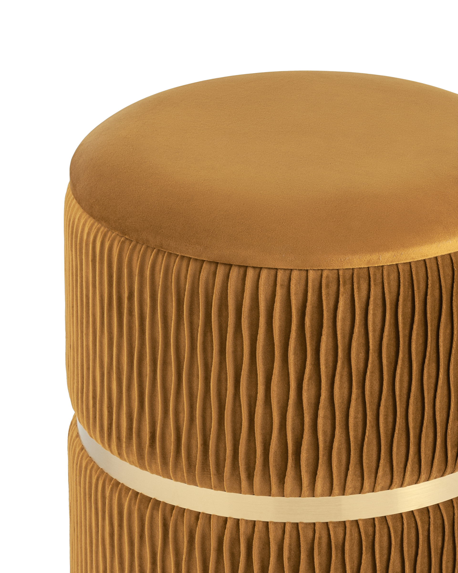 Пуф Джесси с ящиком велюр горчичный Stool Group
