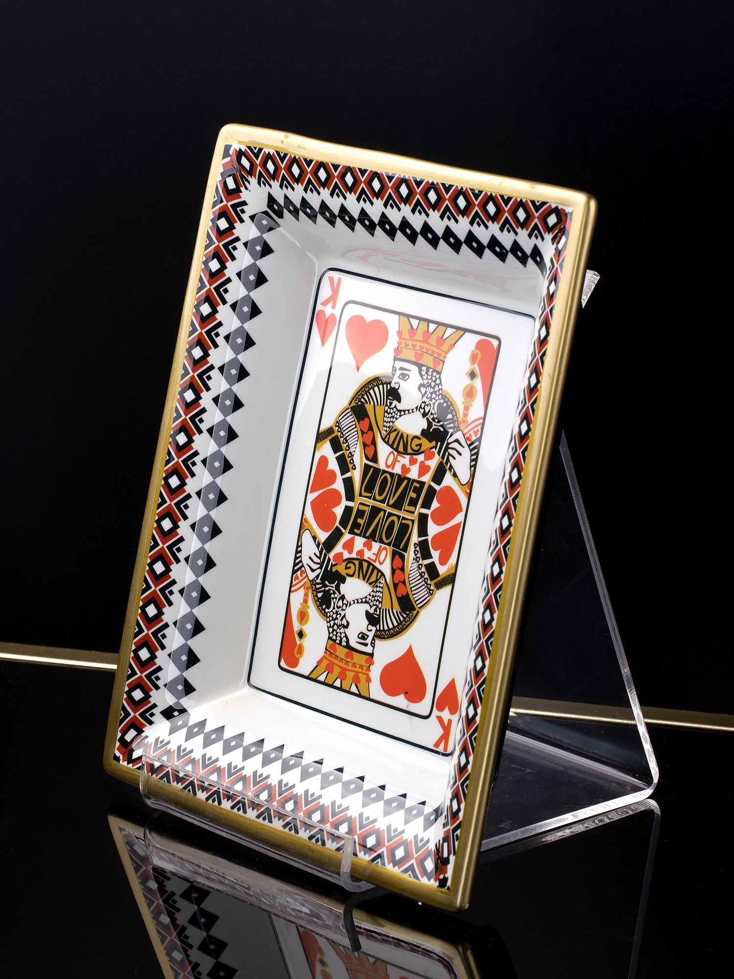 Блюдо декоративное Glasar 58-059