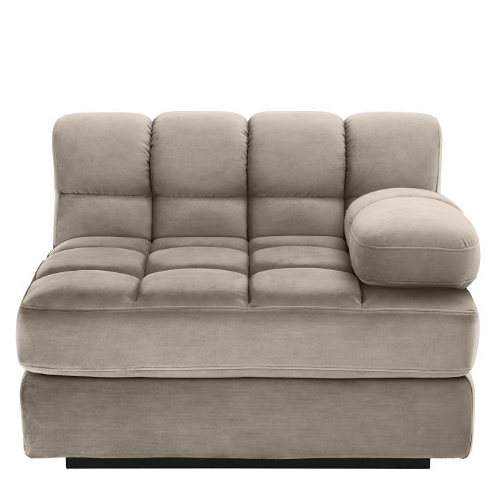 Диван , правая часть Eichholtz Dean savona greige velvet - Right,   115031