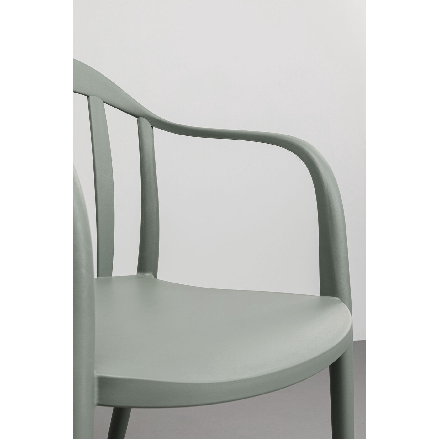 Стул с подлокотниками Flores Grey Green KARE 75723