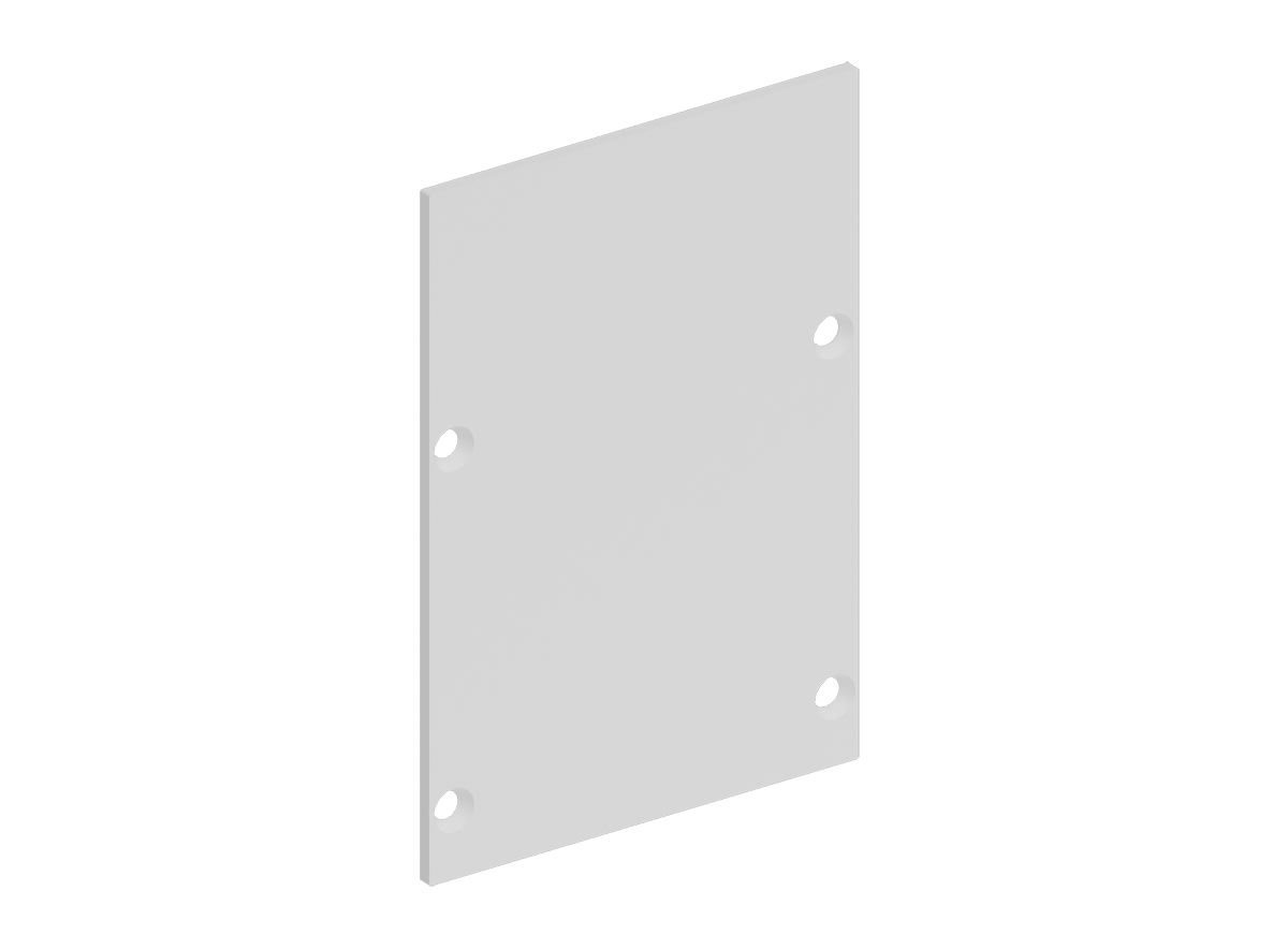 Боковая  глухая заглушка для профиля Donolux DNCAP18516RAL9003