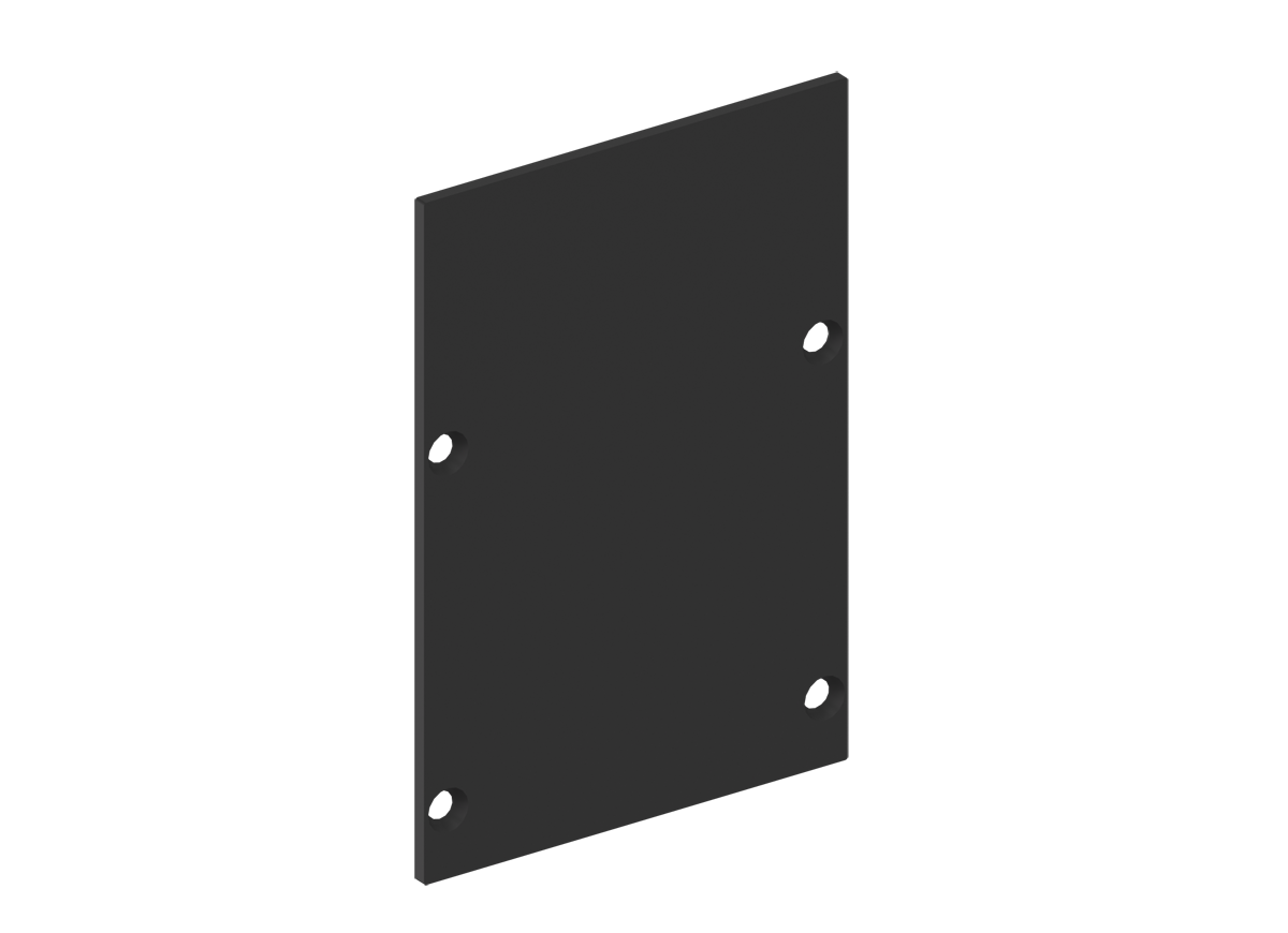 Боковая  глухая заглушка для профиля Donolux DNCAP18516RAL9005