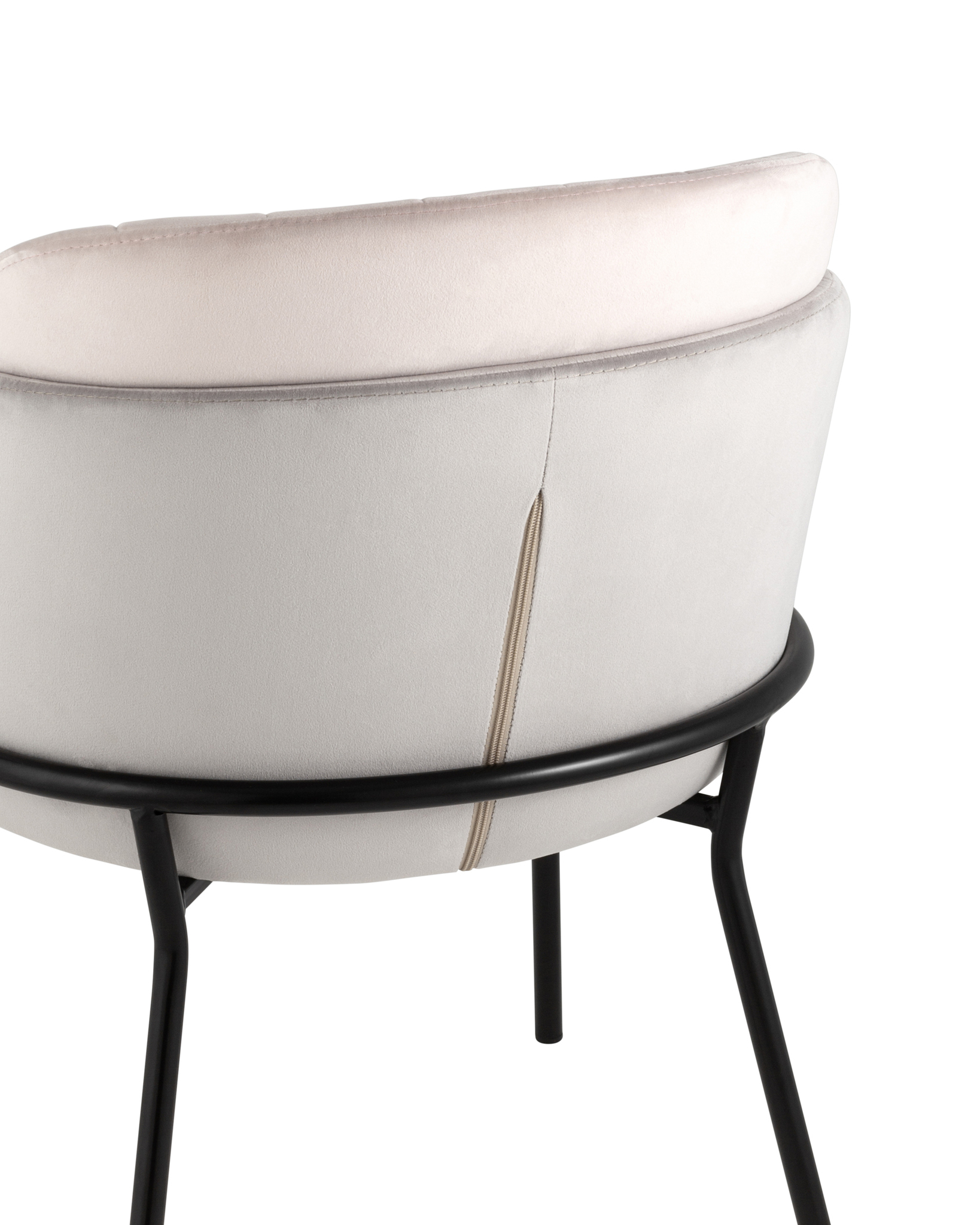 Стул Дабл велюр серый с розовой вставкой Stool Group