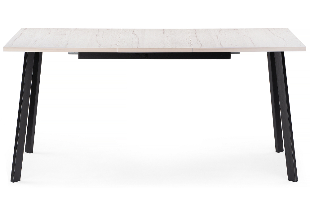 Стол деревянный Woodville Колон Лофт 120(160)х75х75 25 мм юта / матовый черный 489629