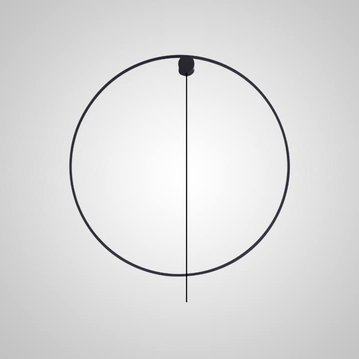 Настенный светильник WILD RING B D50 Black by ImperiumLoft