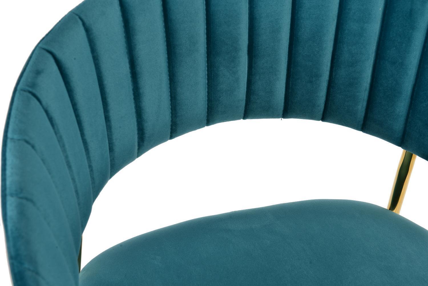 Стул полубарный Turin бирюзовый Bradex Home FR 0162