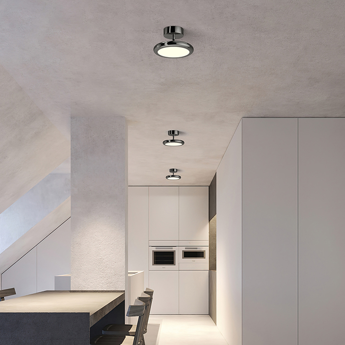 Точечный светодиодный светильник SKOLL Chrome Трехцветный свет by ImperiumLoft