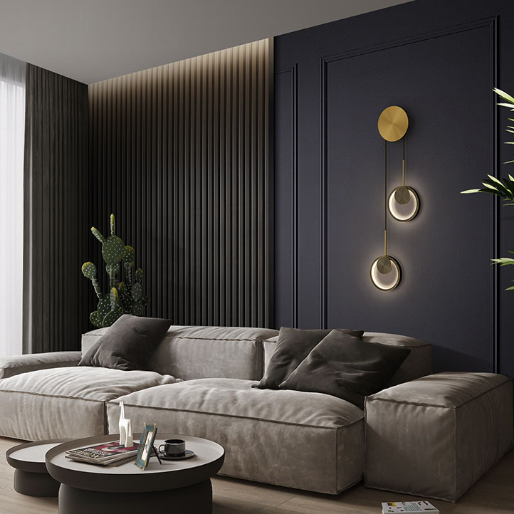 Настенный светильник RISOR BLOCK L1 Brass by ImperiumLoft