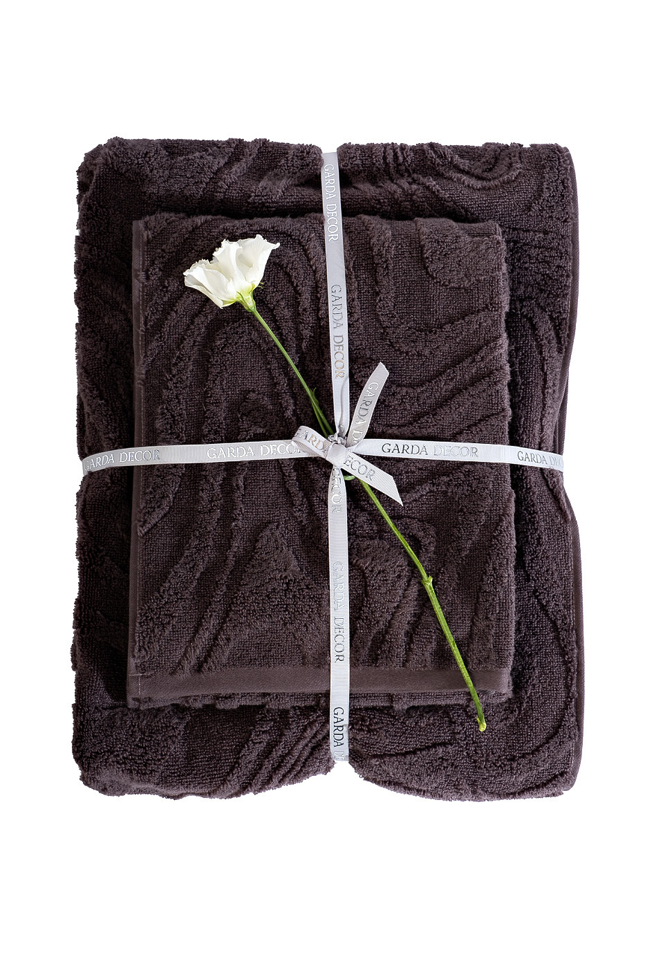 Полотенце "Диана" махровое 50*100 коричневое Garda Decor 106DMT- 661-4113 -POL COR