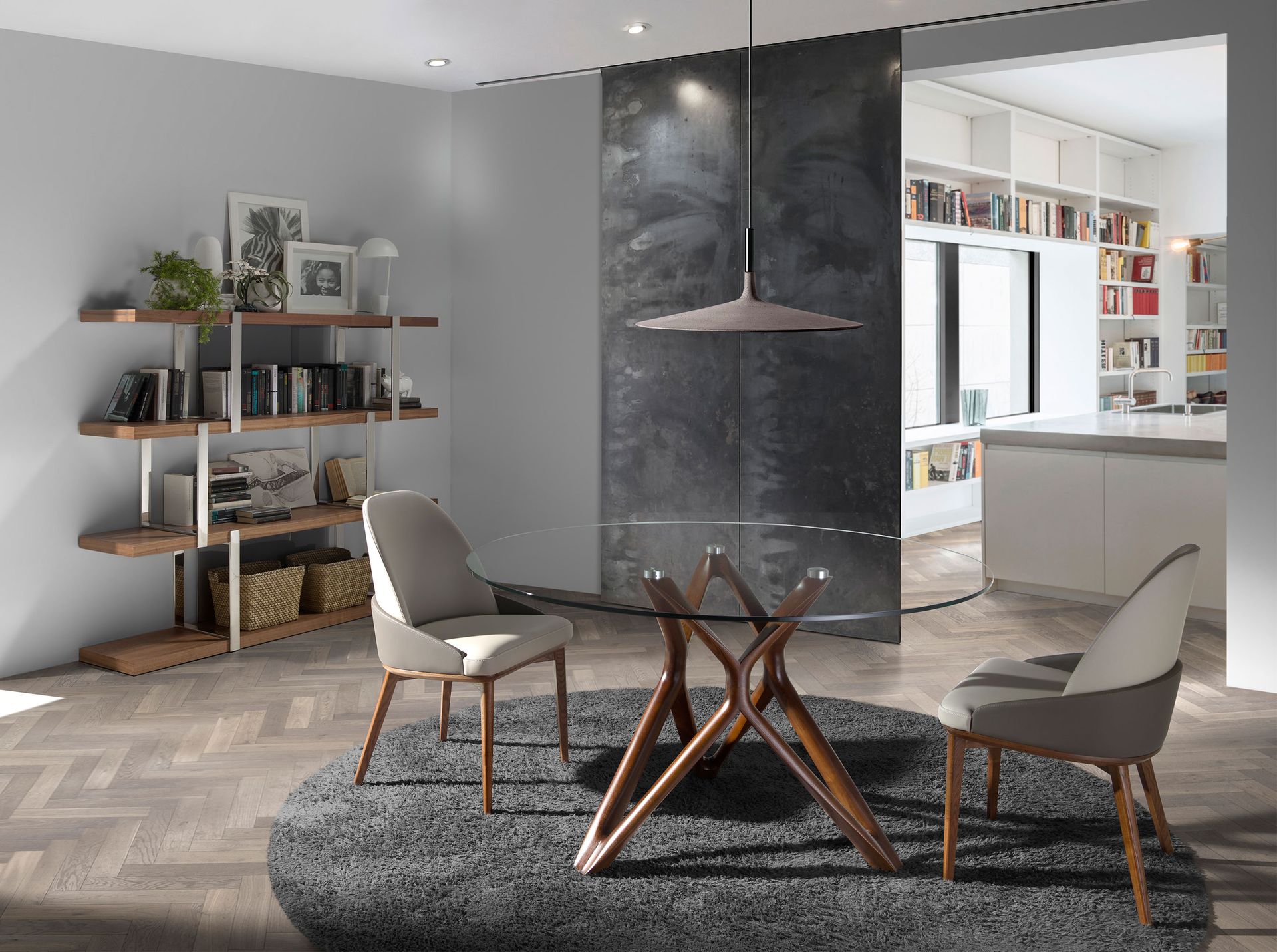 Круглый обеденный стол 1108/DT802 Ø120 из закаленного стекла Angel Cerda