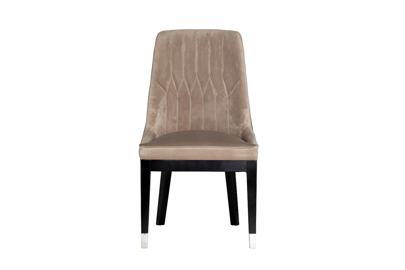 Стул велюровый жемчужно-серый Garda Decor 48MY-3526 PEG