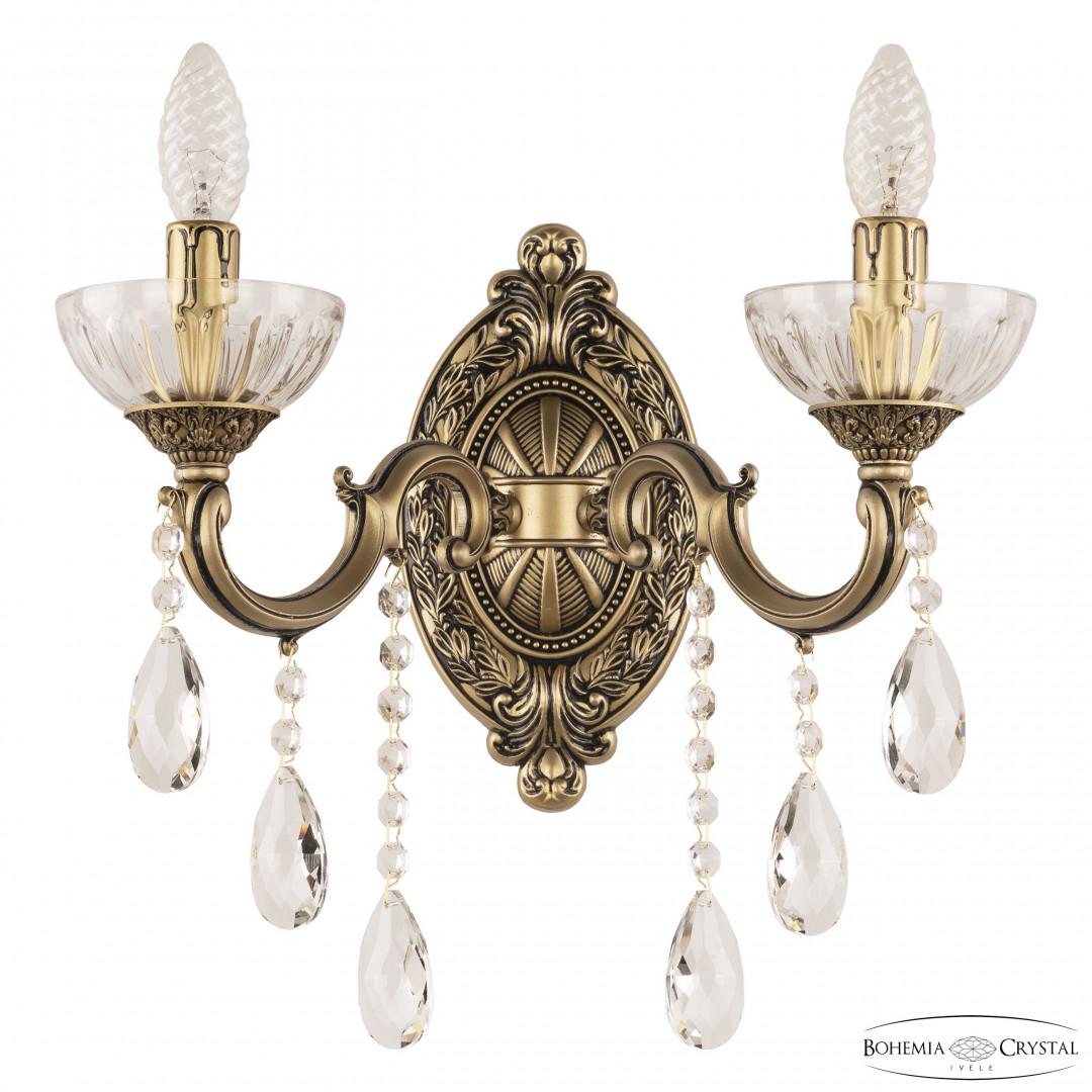 Бра хрустальные AL7801B10/2/175 B AGB P Clear/M-1H Bohemia Ivele Crystal