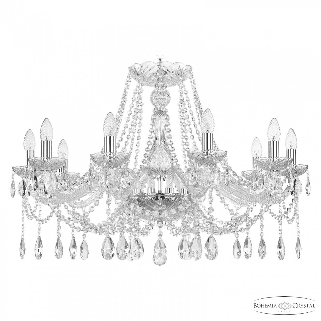 Люстра хрустальная 107/10/300 Ni Bohemia Ivele Crystal