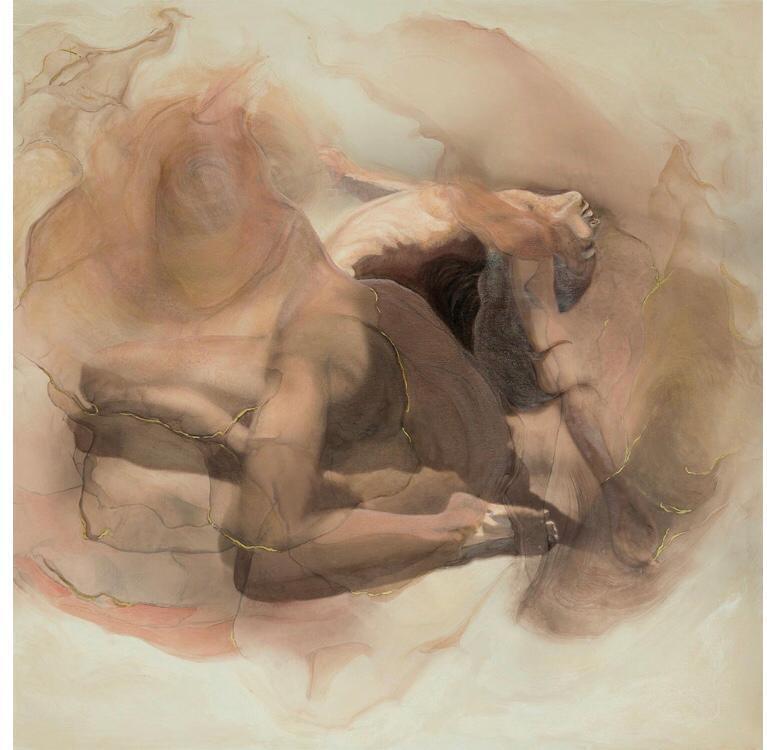 Холст "Объятия страсти" Garda Decor 89VOR-AQUARELLE25