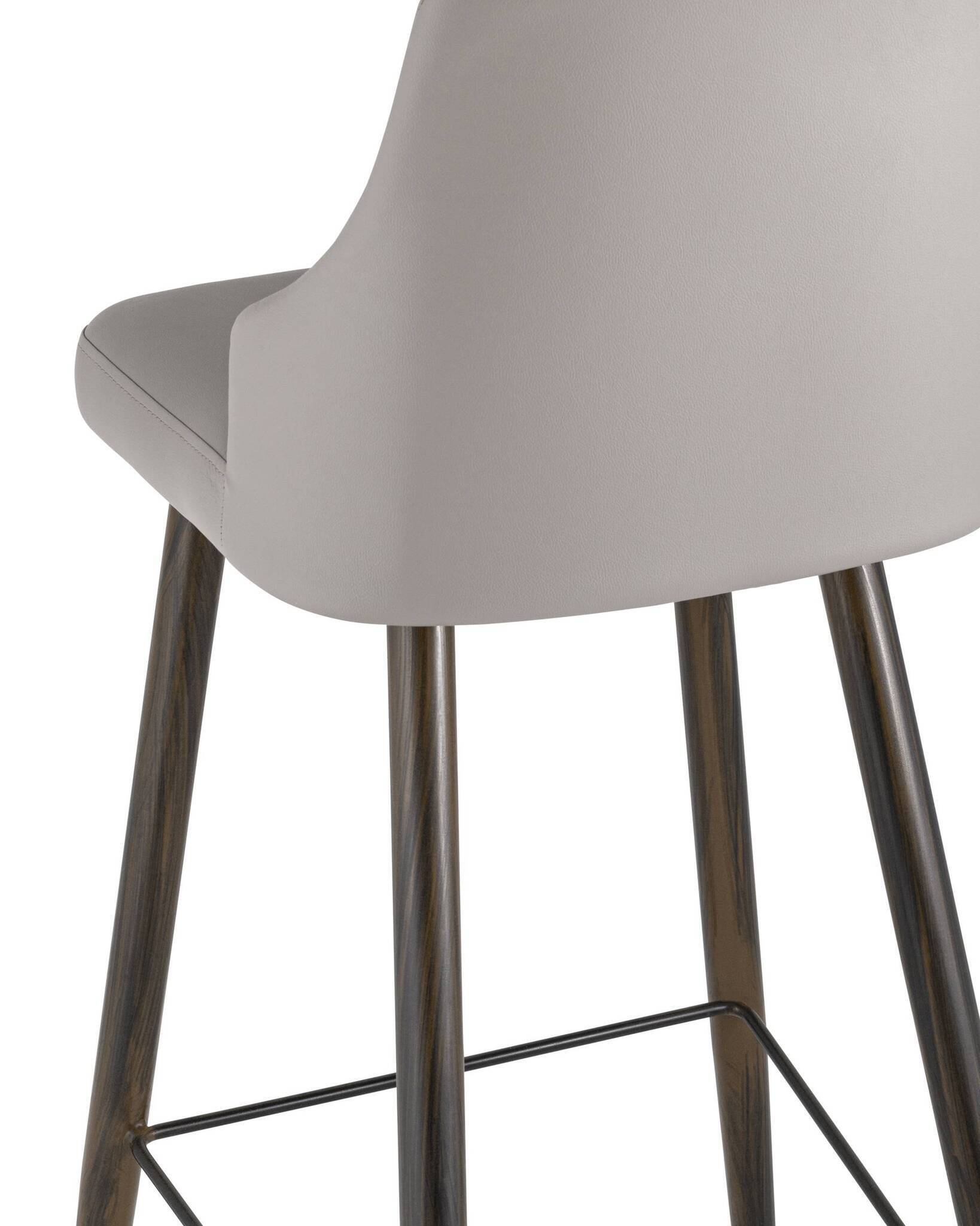 Стул барный Коналл экокожа серый Stool Group
