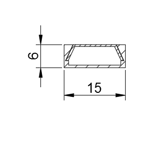 Накладной алюминиевый профиль Donolux DN18522Alu