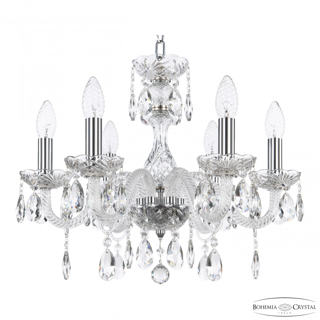 Люстра хрустальная 117/6/165 Ni Bohemia Ivele Crystal