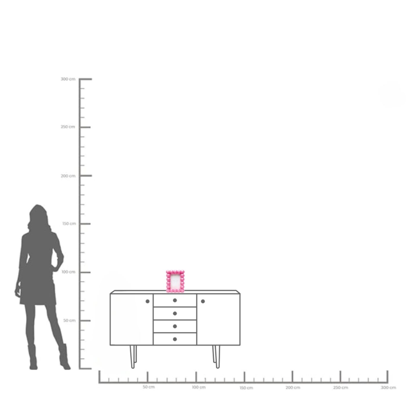 Фоторамка Bubble Pink 13x18cm KARE 57901