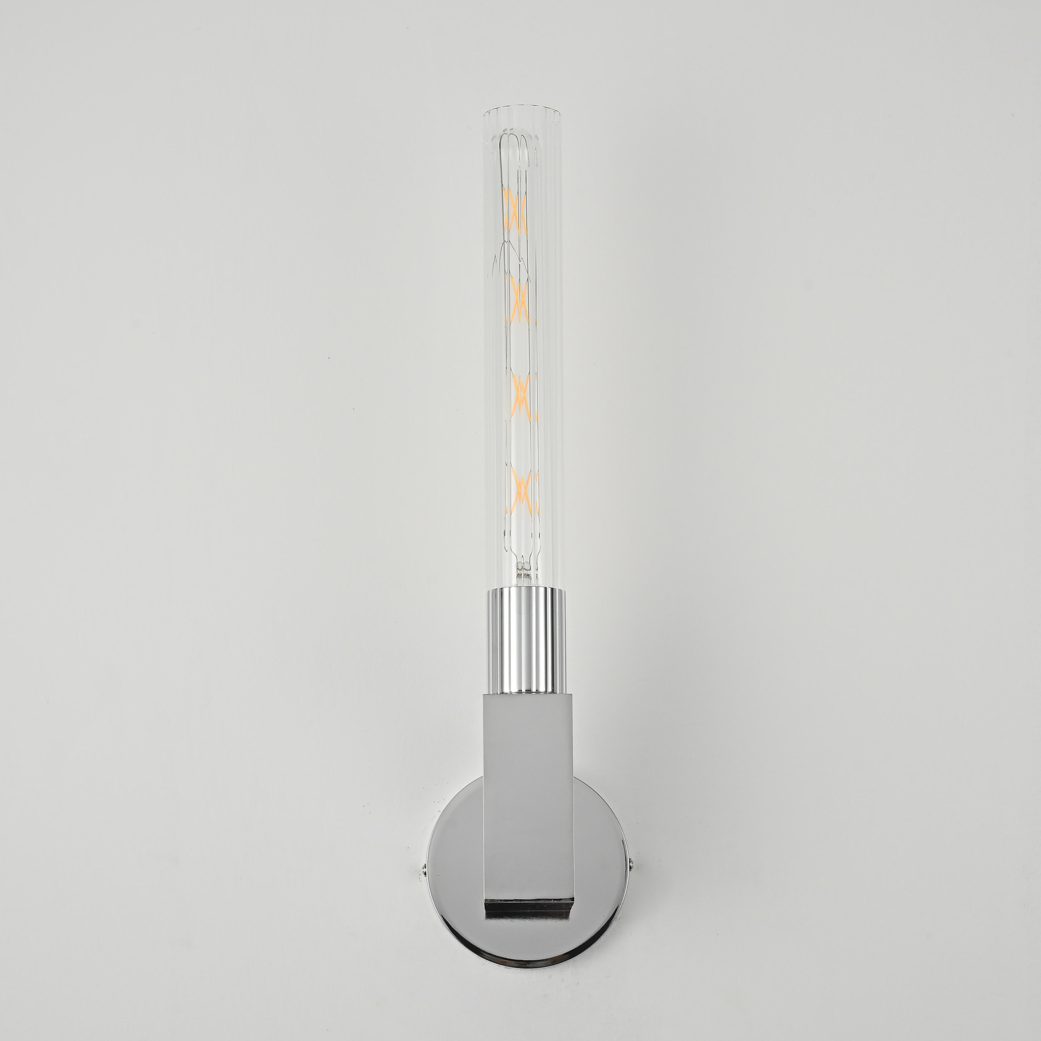 Бра Rh Cannelle Wall Lamp Single Sconces Chrome By Imperiumloft