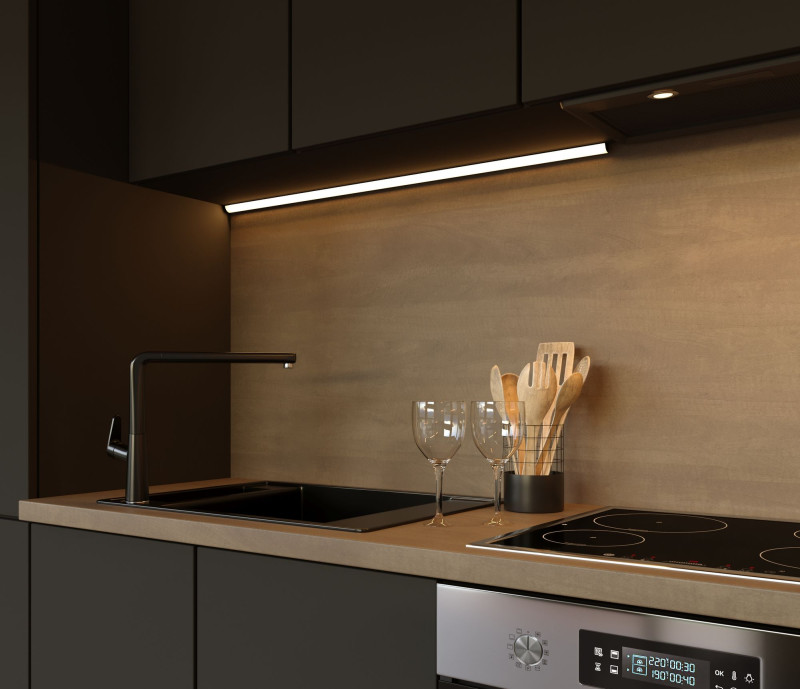 Профиль Elektrostandard LL-2-ALP008 Угловой алюминиевый профиль черный/бел