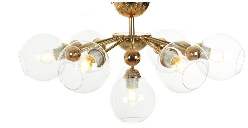 Потолочная люстра Lumina Deco LDC 8040-7 F.GD+PR