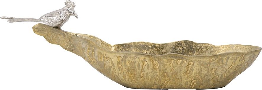Чаша декоративная с птичкой Glasar 83759