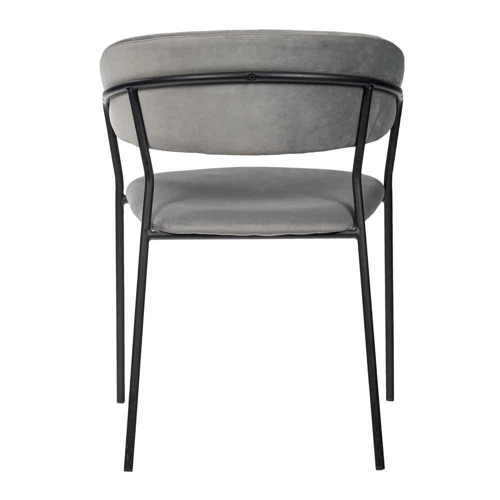 Стул Turin серый с чёрными ножками Bradex Home FR 0341