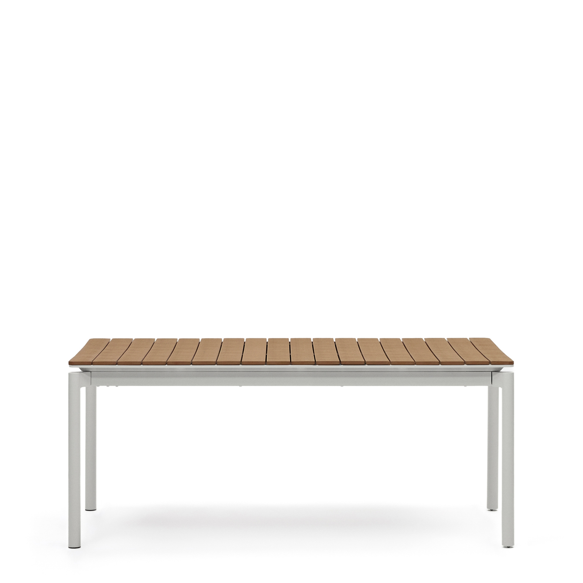 Уличный раздвижной стол Canyelles из полистирола и алюминия светло-серого цвета, 180 (240) x 100 La Forma (ex Julia Grup)