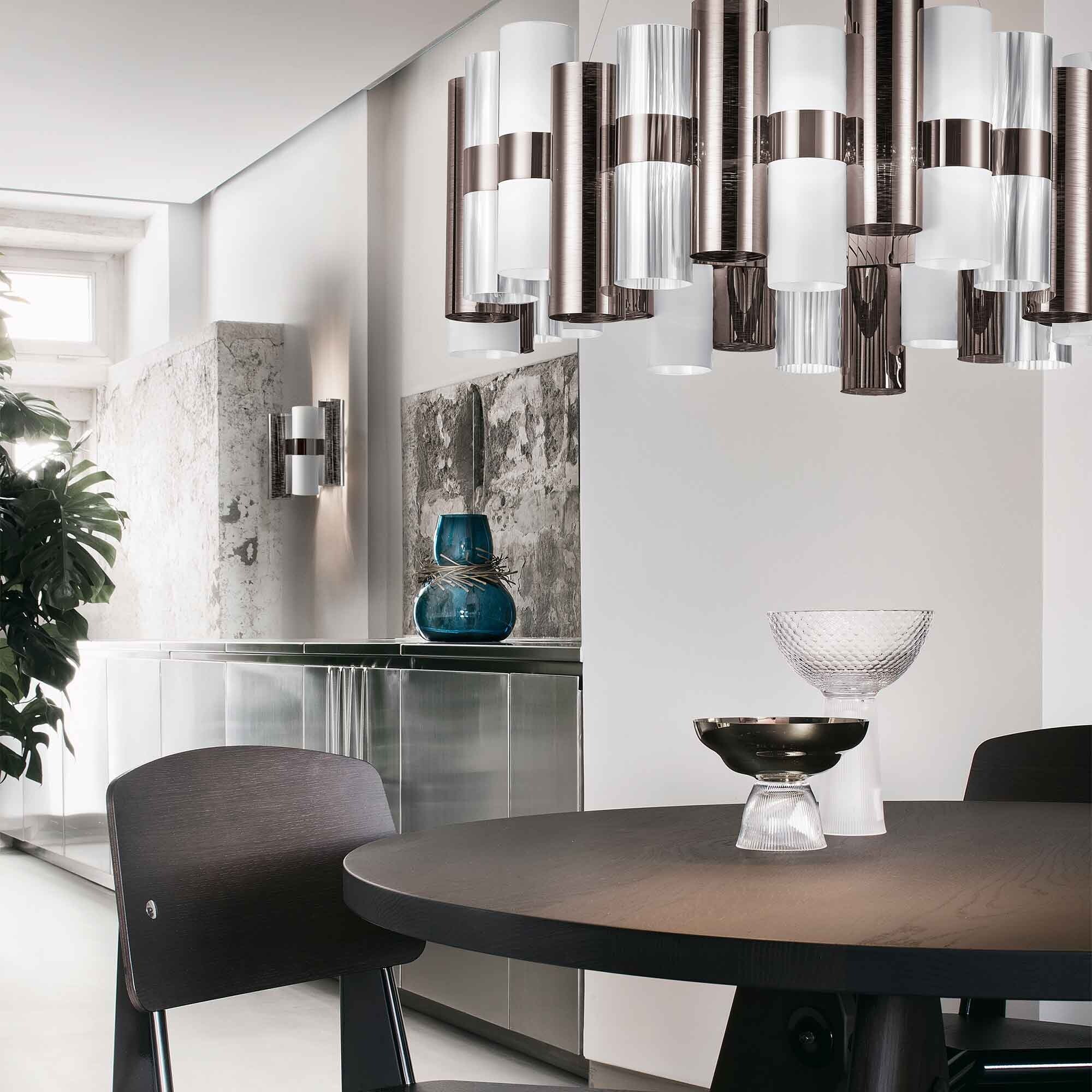 Люстра Slamp La Lollo Medium Pewter White