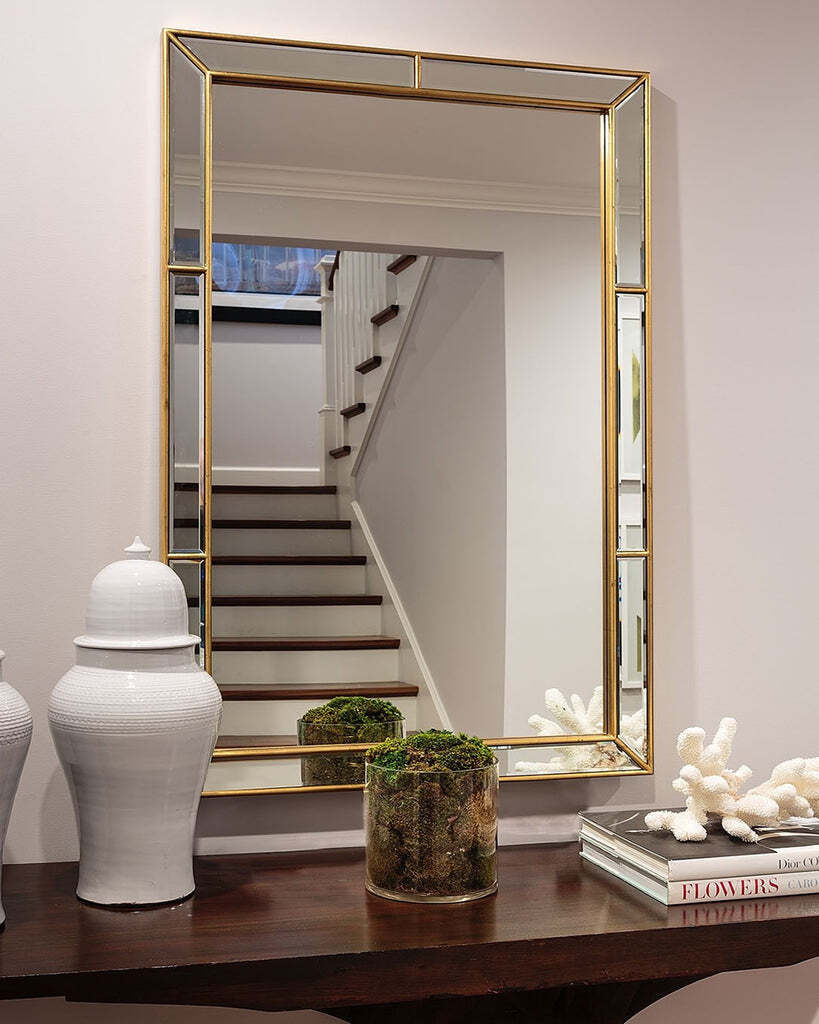 Зеркало в золотой раме Эвин Louvre Home LHVM99G