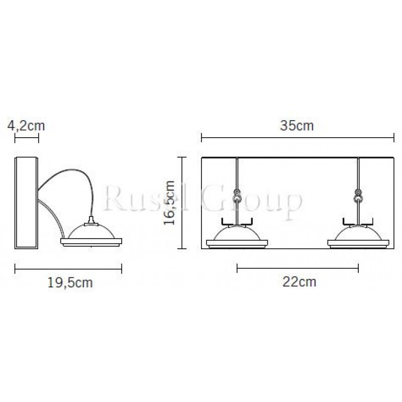 Настенно-потолочный светильник Fabbian Book D85 G17 01