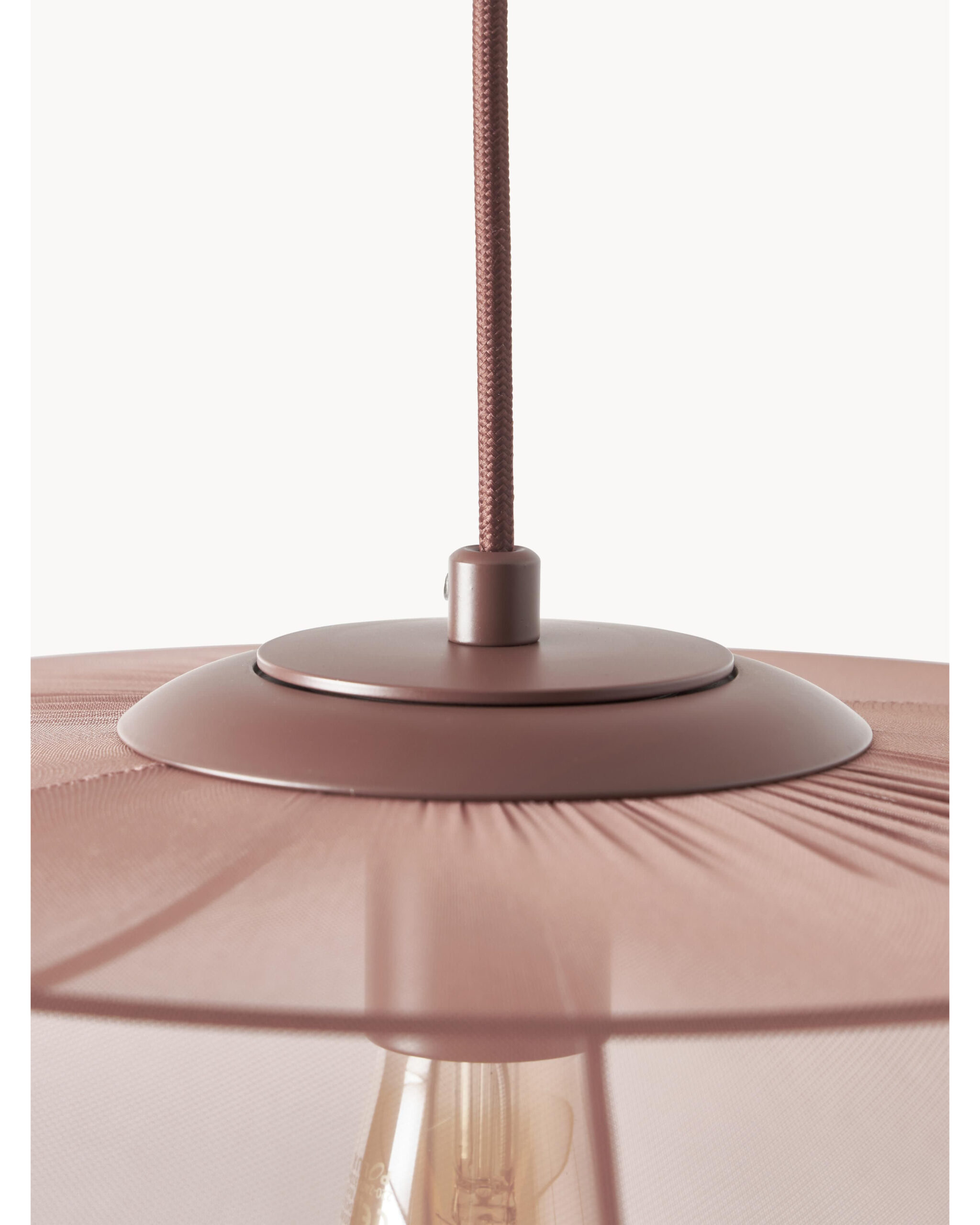 Пудрово-розовый подвесной светильник Бьорн Louvre Home 21008-1DB