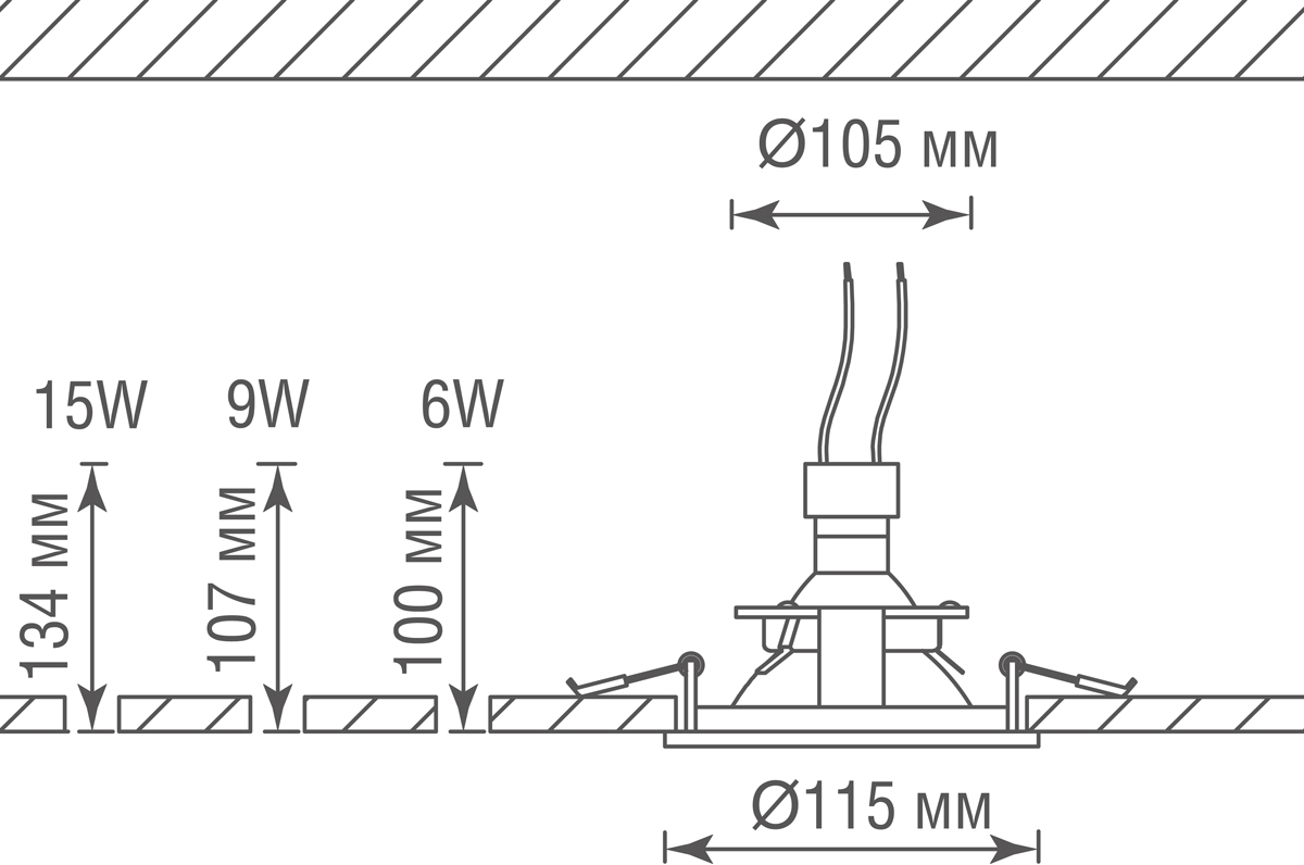 Встраиваемый светильник под сменную лампу Donolux DL20173R1W