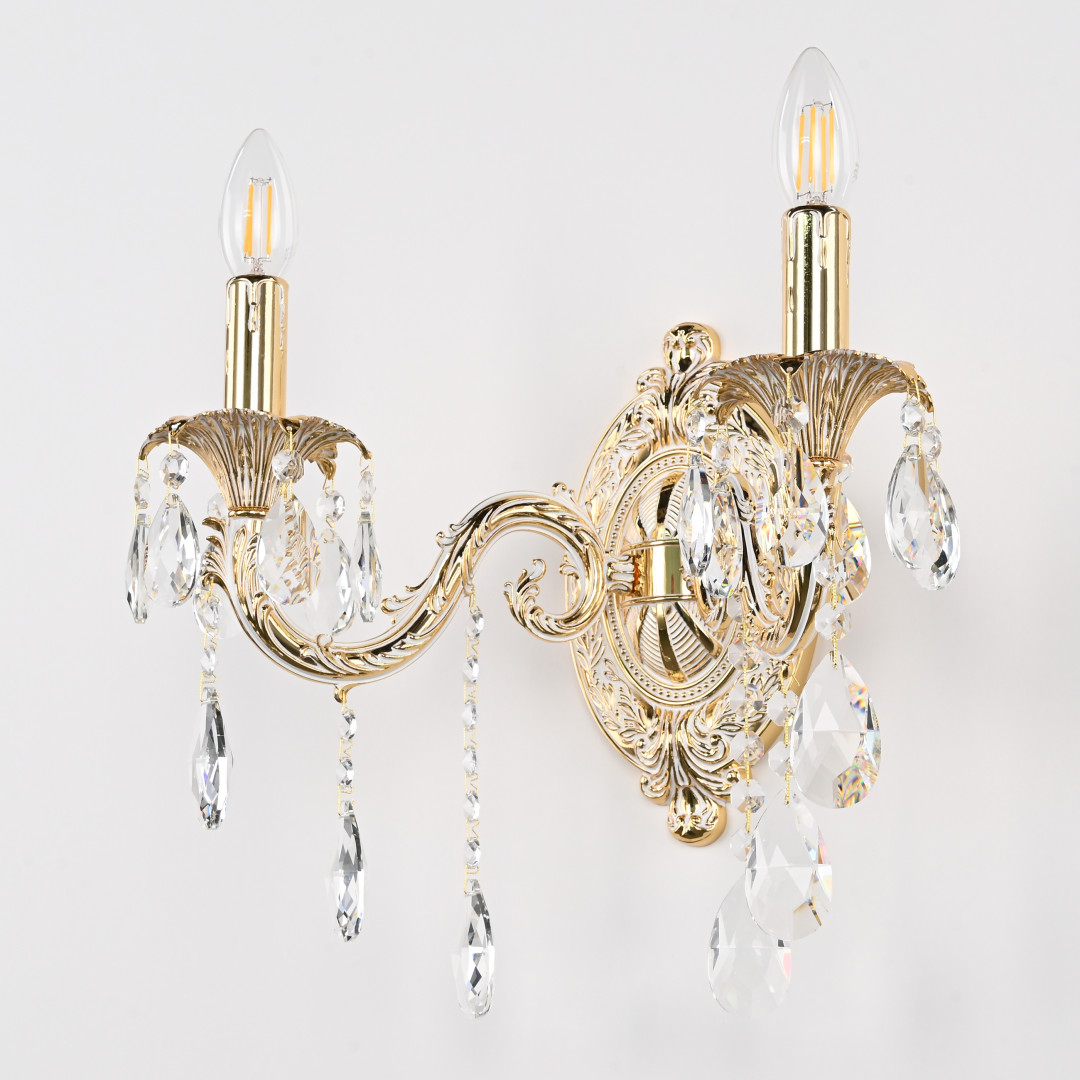 Бра с хрустальными подвесками AL7901B10/2/175 B GW Bohemia Ivele Crystal