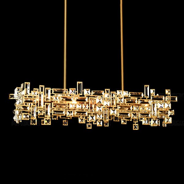 Реечный, рядный светильник MILLARD L120 Brass by ImperiumLoft