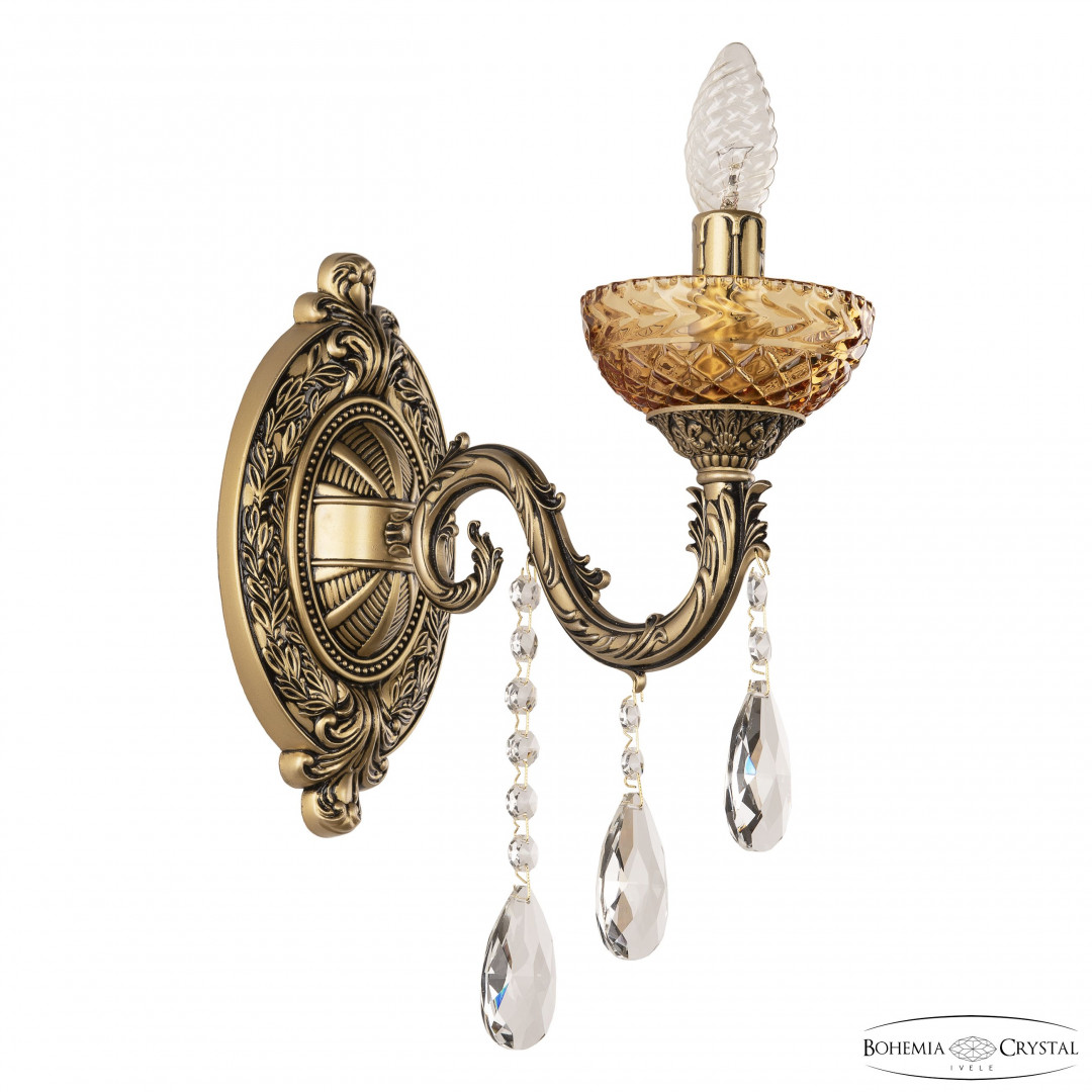 Бра хрустальные AL7901B10/1/175 B AGB P Amber/M-1F Bohemia Ivele Crystal