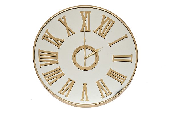 Часы настенные зеркальные золотые Garda Decor 79MAL-5844-60