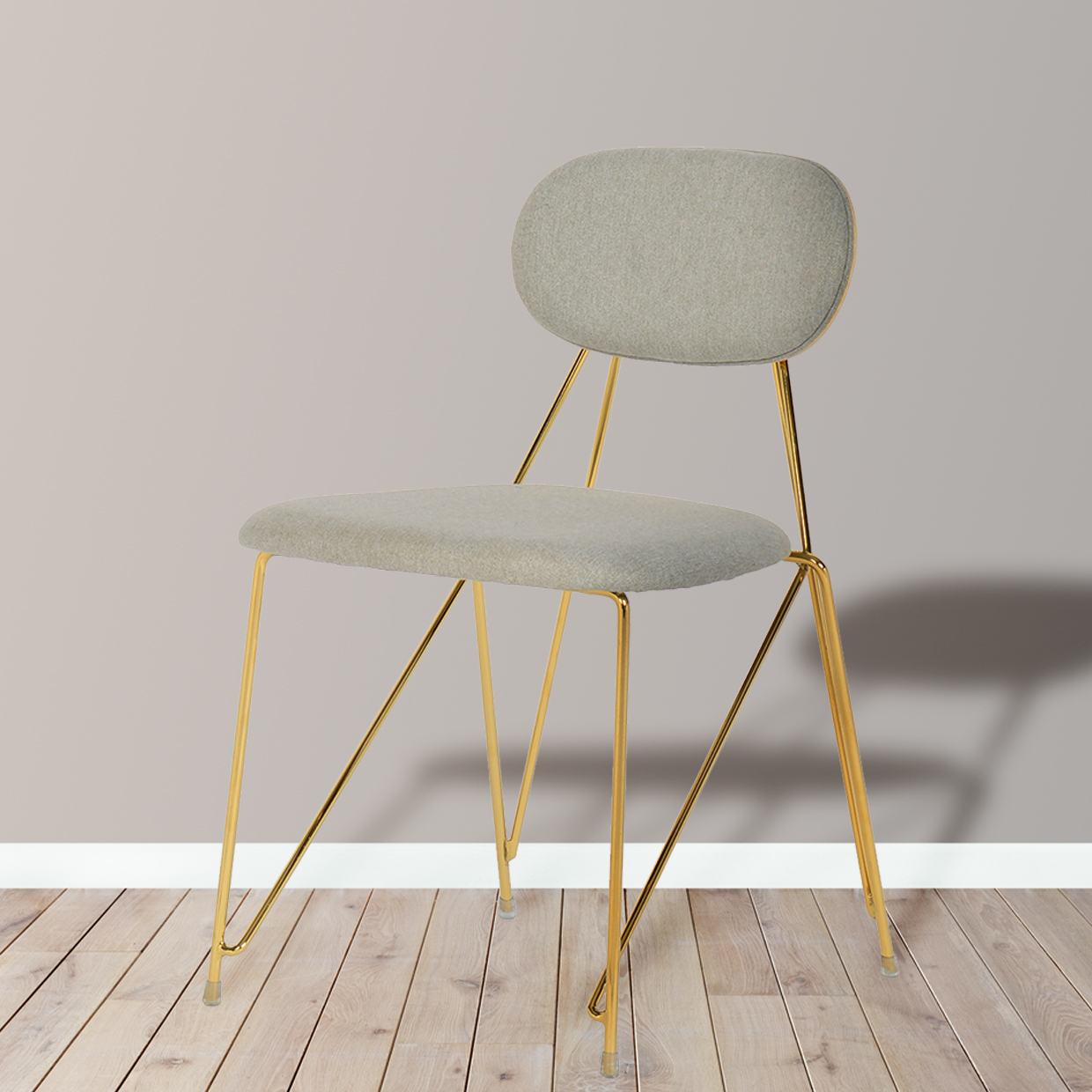 Стул Alice серый Bradex Home FR 0165